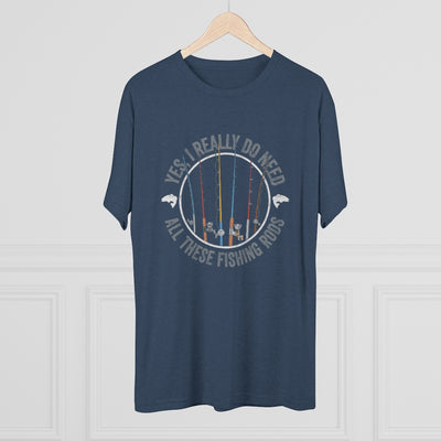 All These Fishing Rods Men's/Unisex Tri-Blend Ultra Soft Tee