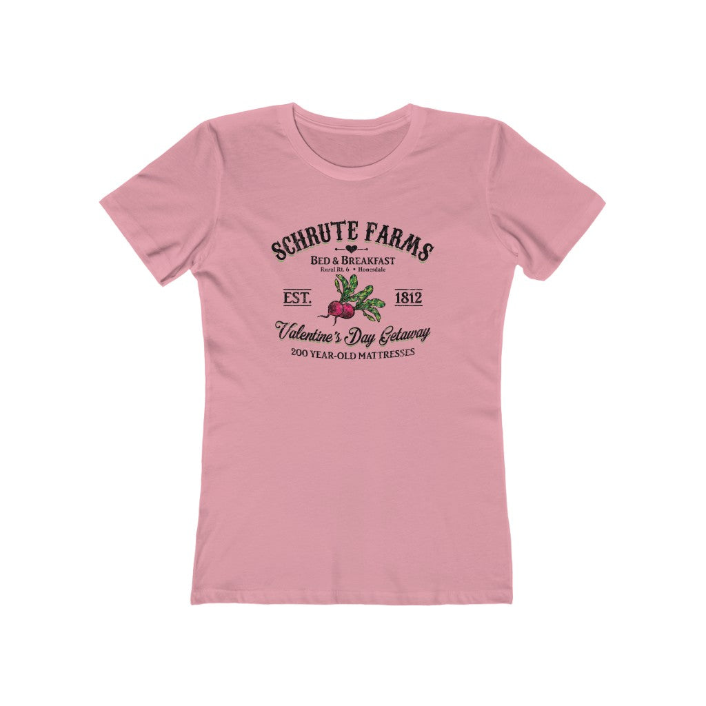 Schrute Farms Valentine's Day Getaway Women's Boyfriend Tee
