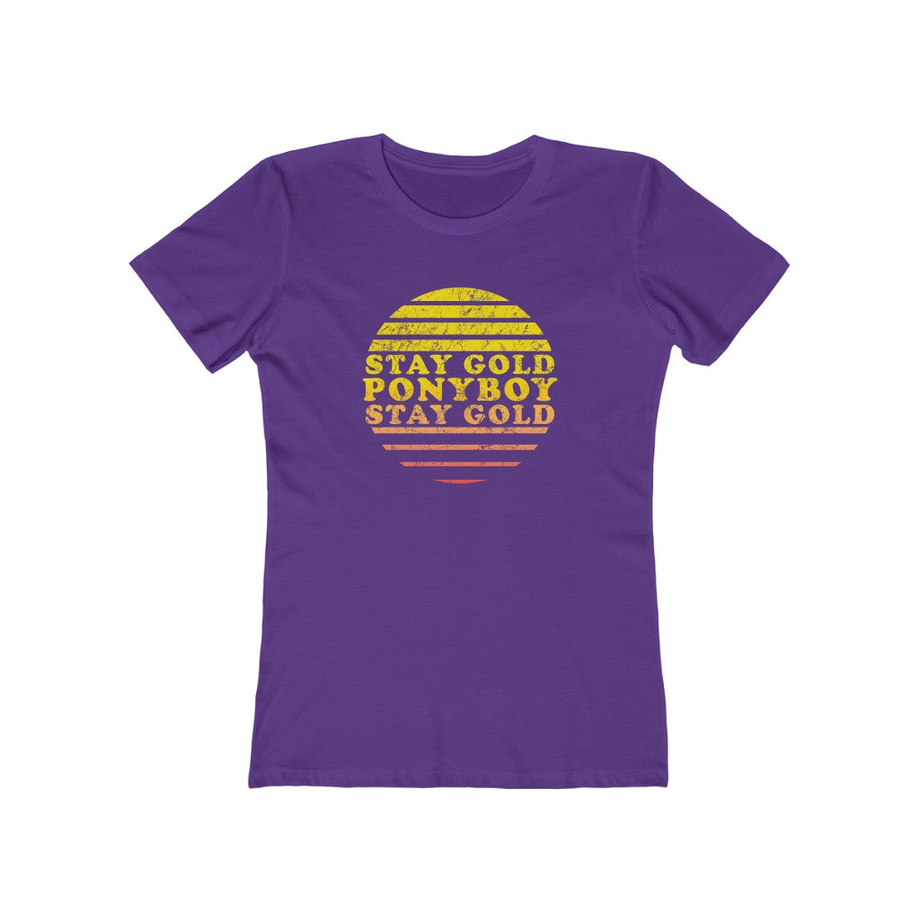 Stay Gold Ponyboy Women's Fitted Boyfriend Tee