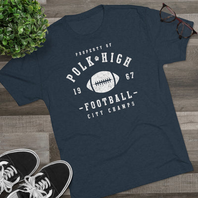 Polk High Football Men's/Unisex Tri-Blend Ultra Soft Tee