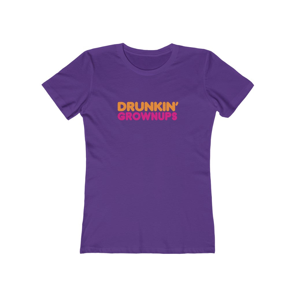 Gildan Men's 'Drunkin' Grownups' Parody T-Shirt – Dunkin' Donuts Humor, Drinking Tee