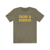 Tacos & Cerveza Men's/Unisex Cotton Crew Tee