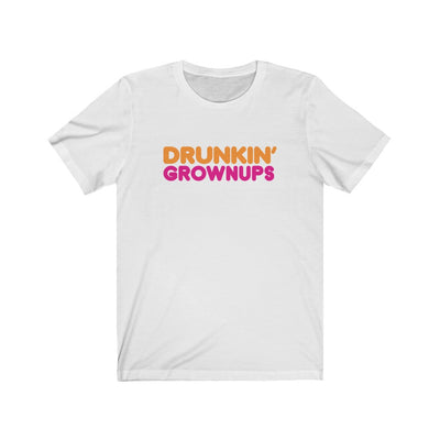 Drunkin' Grownups Men's/Unisex Cotton Crew Tee