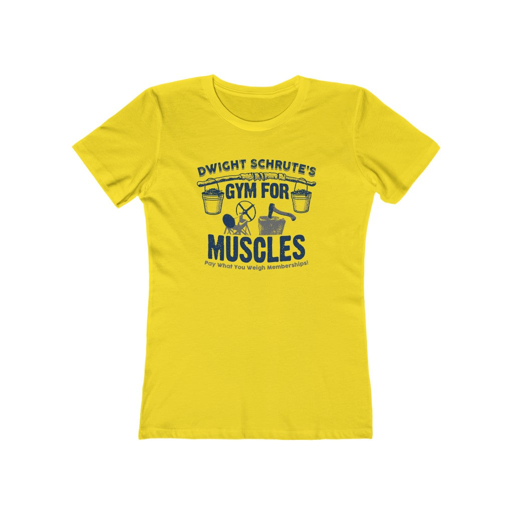 Dwight Schrute's Gym  Women's Boyfriend Tee