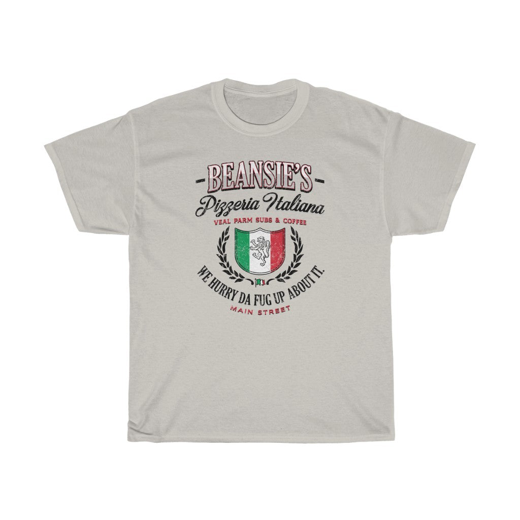 Beansie's Pizzeria Italiana Men's Relaxed Fit Short Sleeve Tee