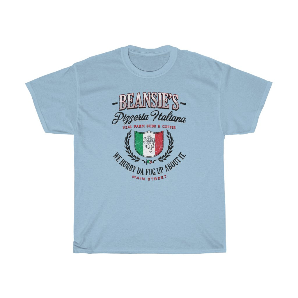 Beansie's Pizzeria Italiana Men's Relaxed Fit Short Sleeve Tee