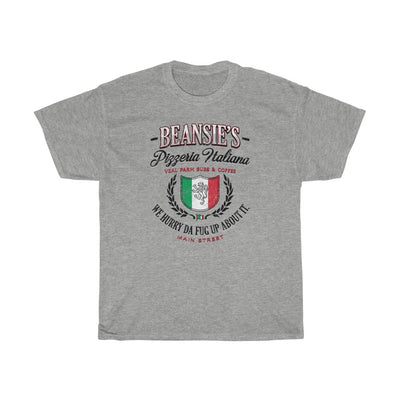 Beansie's Pizzeria Italiana Men's Relaxed Fit Short Sleeve Tee